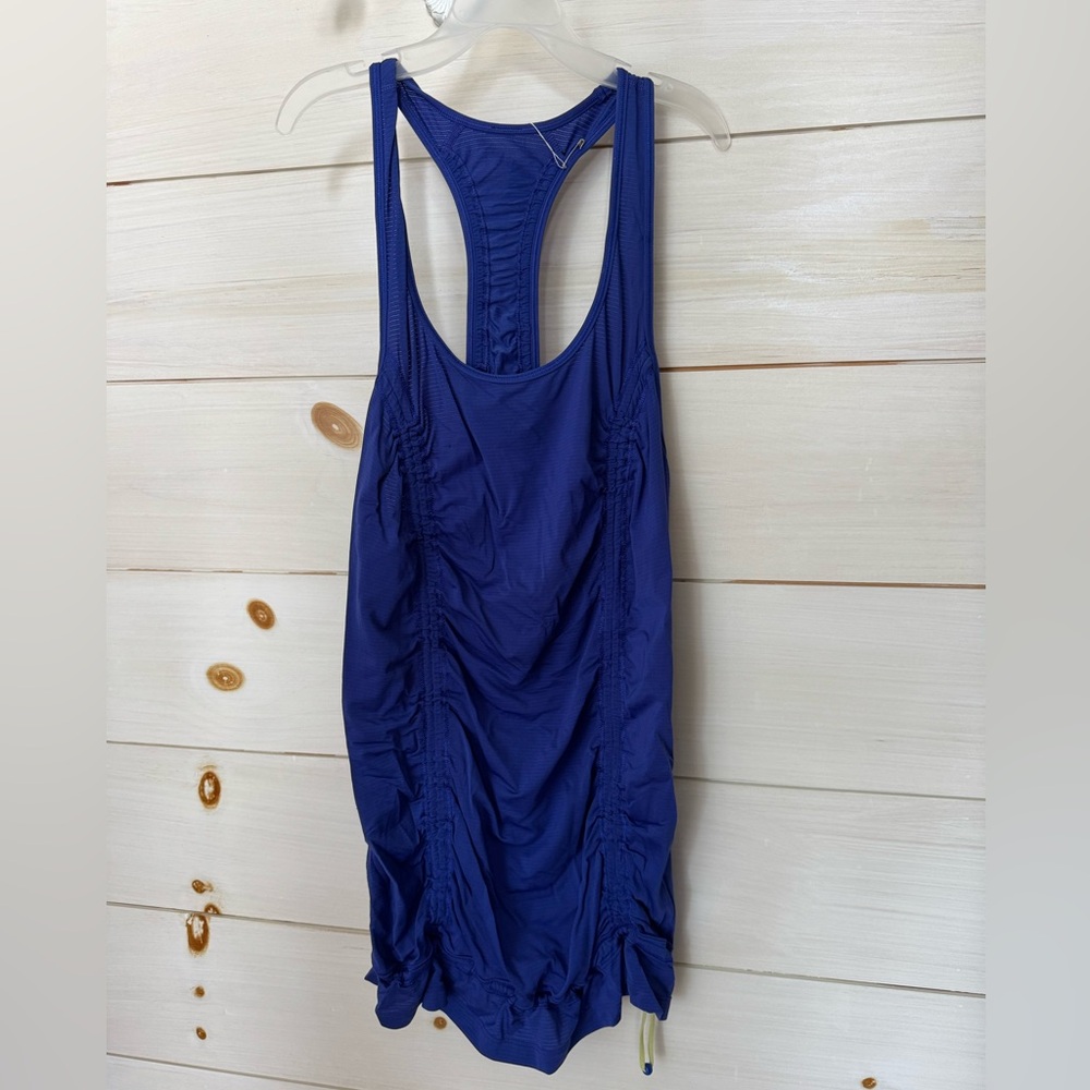 Lululemon Athletica Royal Blue Ruched Tank